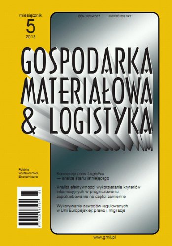 Gospodarka Materiałowa i Logistyka nr 5/2013