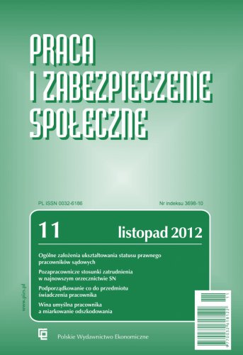 Praca i Zabezpieczenie Społeczne nr 11/2012