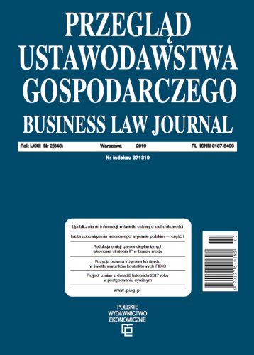 Znaczenie wolności gospodarczej przy stanowieniu prawa w Polsce — wybrane problemy