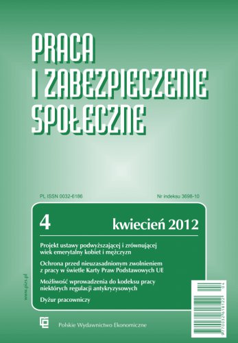 Praca i Zabezpieczenie Społeczne nr 4/2012