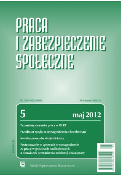 Praca i Zabezpieczenie Społeczne nr 5/2012