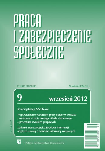 Praca i Zabezpieczenie Społeczne nr 9/2012