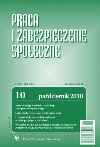 Praca i Zabezpieczenie Społeczne nr 10/2010