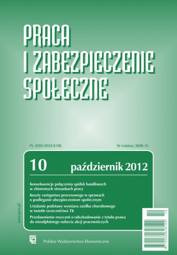 Praca i Zabezpieczenie Społeczne nr 10/2012